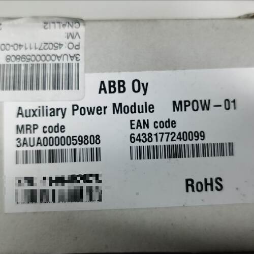 议价现货实价MPOW-01 全新ABB变频器辅助电源扩展模块3AUA0000059