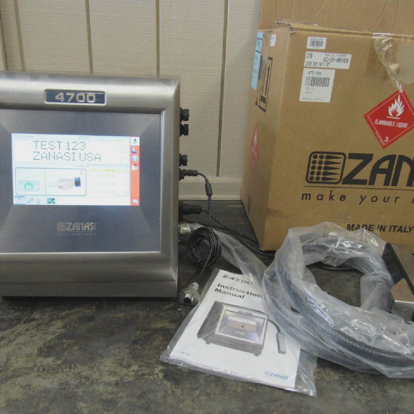 ZANASIZ4700超高速喷射连续打印机系统400米分钟全新