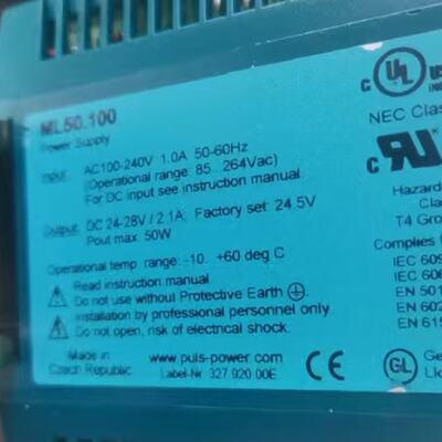询价-PULS普尔世ML50.100电源输入AC10024