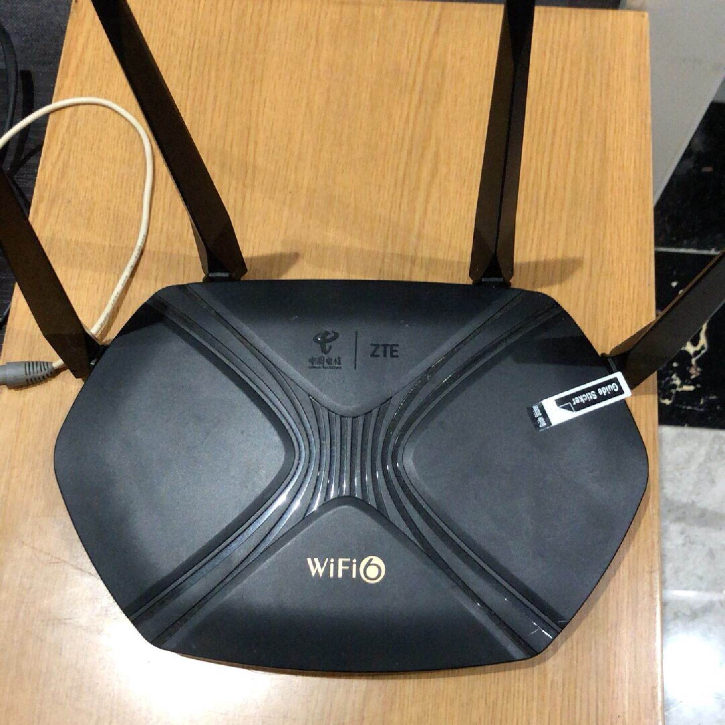 中兴WiFi6路由器功能正常带后配电源--议价商品