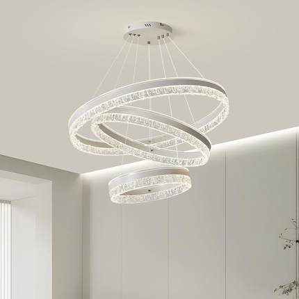 高档客厅吊灯高级感大厅主灯轻奢极简别墅loft公寓复式楼灯饰照明