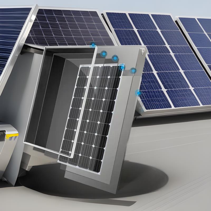 太阳能板450W单晶光伏充发电12V24V系统家用太阳能电池板100W