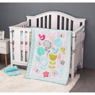 卡通0251草长莺飞婴幼立体绣花童被床笠床围床品五件套工厂