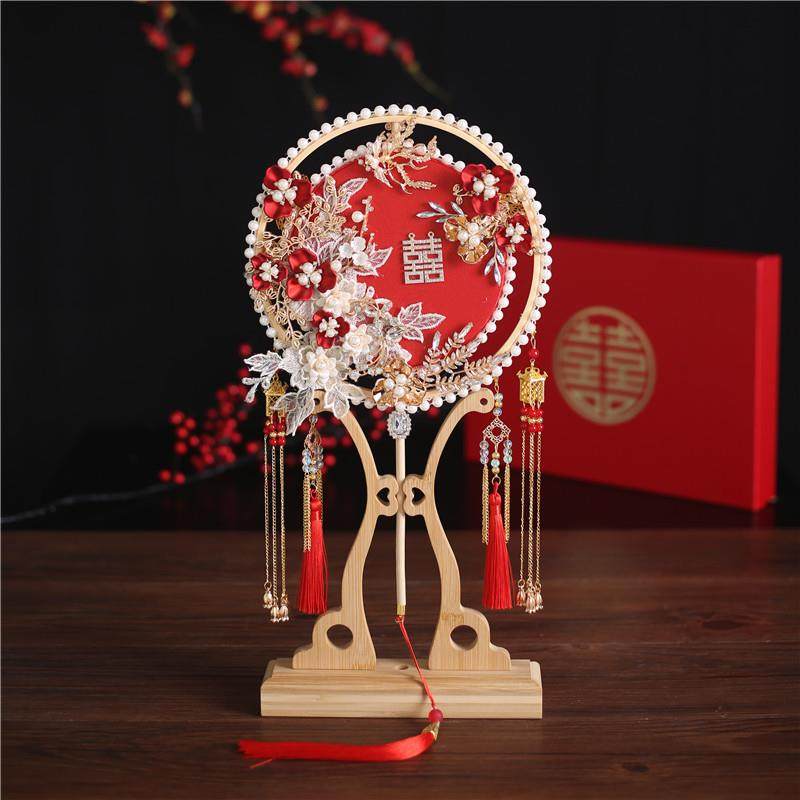 新娘喜扇秀禾服团扇结婚婚礼团扇古风扇子出嫁扇喜字扇中式手捧花,鲜花速递/花卉仿真/绿植园艺,割草机/草坪机,淘宝优惠券,粉丝福利购,淘宝优惠卷