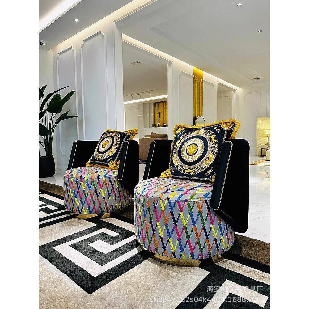 【折扣价】意式轻奢设计师沙发椅瓦萨琪范偲哲单人椅简约网红休闲