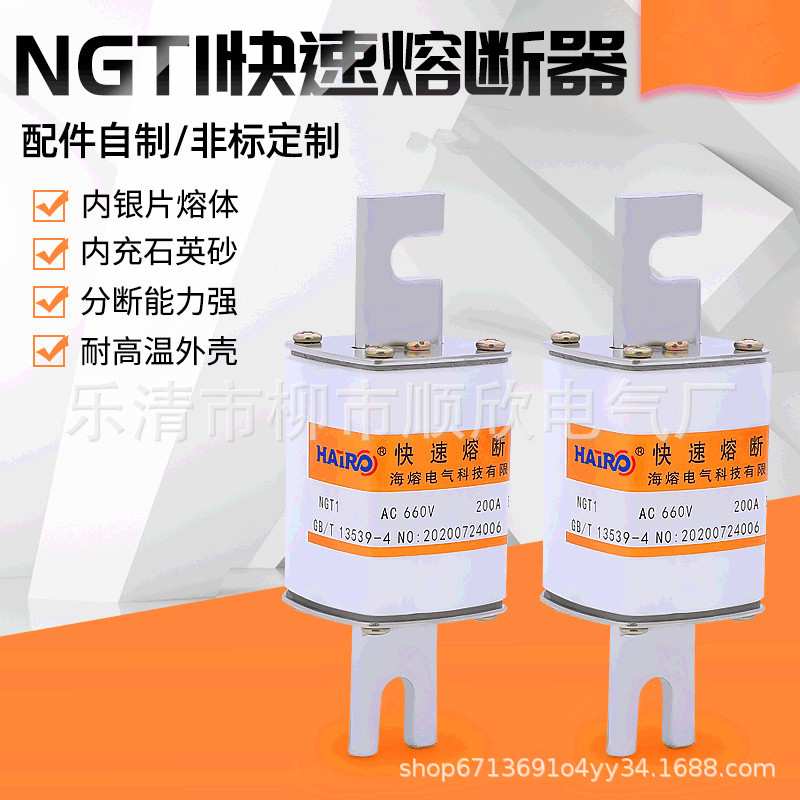 NGT1方管形快速熔断器 NGT2保险丝熔芯 NGT3 NGT4 160A 200A 250A