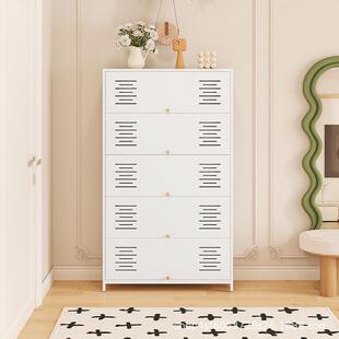 家用钢制鞋柜通风透气入户玄关进门口落地多层防尘大容量收纳鞋柜