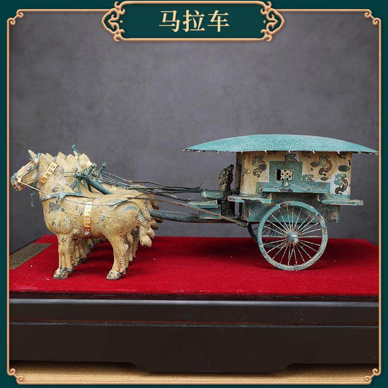 秦始皇陵 青铜铜车马仿古摆件西安兵马俑旅游纪念品特色出国礼品