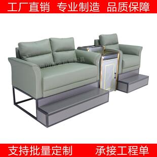 斯诺克台球厅皮艺沙发桌球室观球椅球馆看球卡座球房座椅佛山工厂