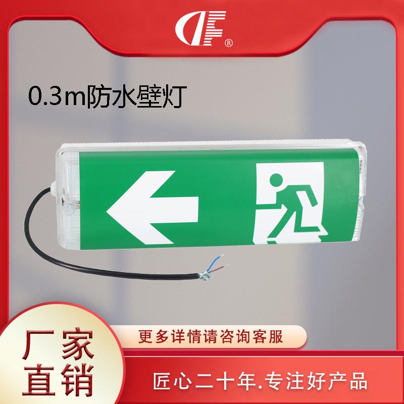 0.3米LED防水应急壁灯嵌入式EXIT出口指示牌应急灯现货