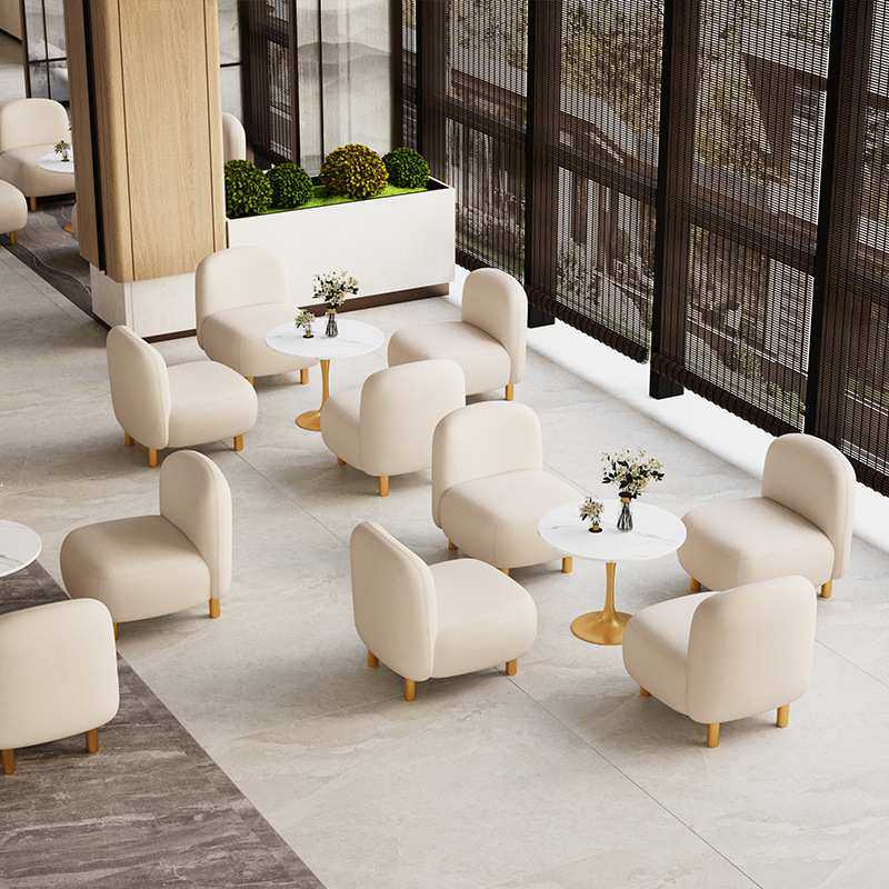 科技布单人沙发椅酒店大堂咖啡厅休闲桌椅办公室接待洽谈桌椅组合,模玩/动漫/周边/娃圈三坑/桌游,模型制作工具/辅料耗材,淘宝优惠券,粉丝福利购,淘宝优惠卷