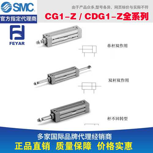 薄膜式气缸标准型单杆双作用CQ2系列CQ2A80-20DM双作用SMC气缸