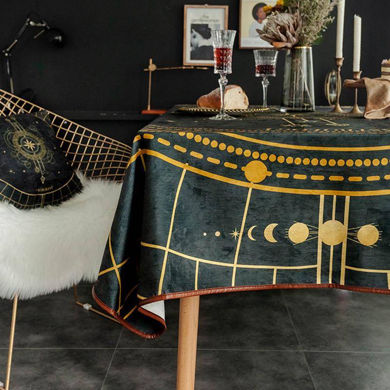 OFAT塔罗牌网红加厚防水桌布布艺欧式餐桌布长方形餐台布桌垫