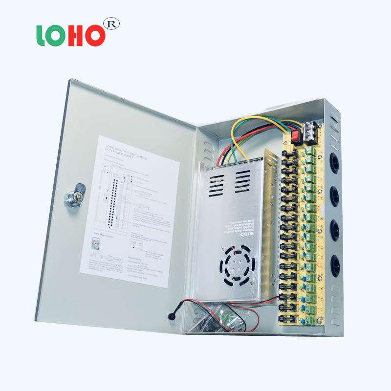 原装12V3A5A10A15A20A30A40A4路9路18路开关电源自恢复集中供电箱