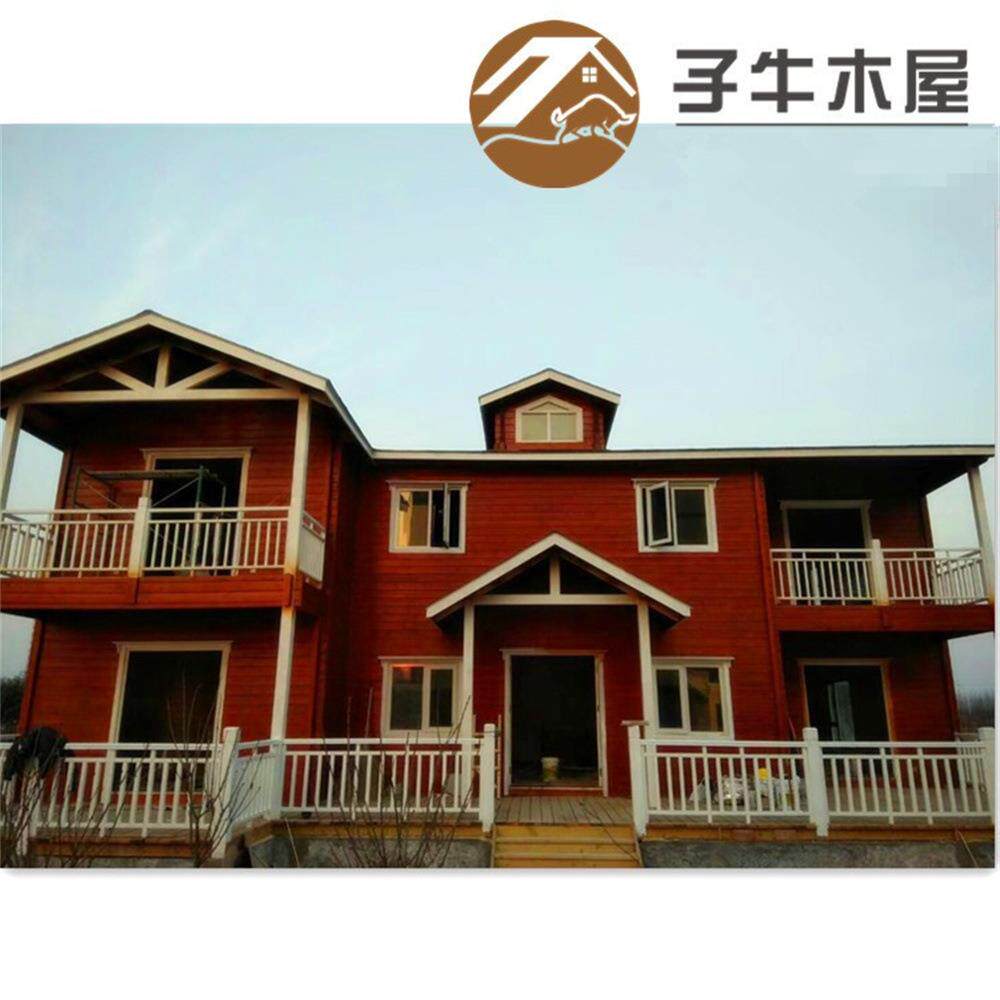 厂家直销樟子松木屋酒店海景活动房别墅公园可拆卸温泉度假休闲房