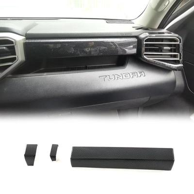 专用于23款红杉中控装饰条abs碳纤纹内饰改装Sequoia配件