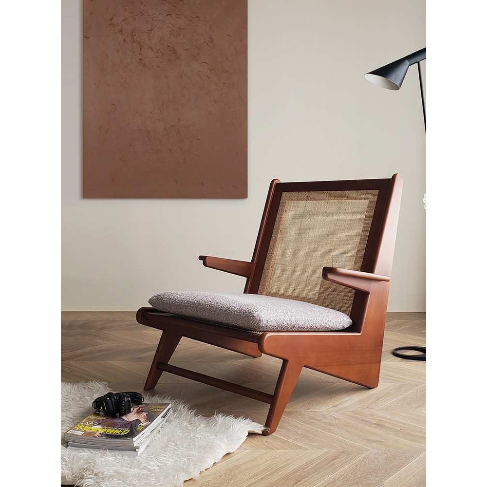 北欧休闲椅单人椅实木客厅沙发椅意式极简设计师家具藤编阳台椅,模玩/动漫/周边/娃圈三坑/桌游,模型制作工具/辅料耗材,淘宝优惠券,粉丝福利购,淘宝优惠卷