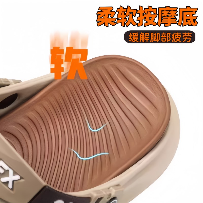 司机开车专用拖鞋男士2025新款春夏季防滑运动凉鞋男款潮踩屎厚底