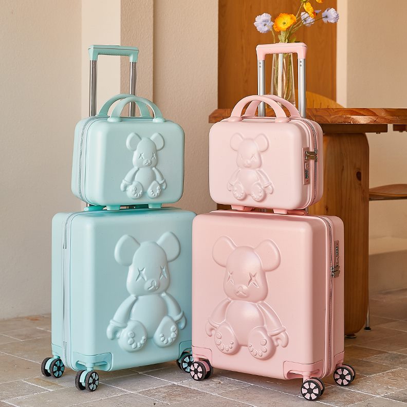 孩行李箱小型女18寸迷你男轻便皮箱密码登拉杆箱小号儿童子机旅行