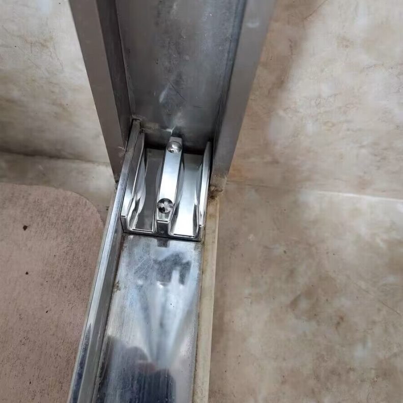 卫生间浴室轨道配件块止摆玻璃门限位滑块器胶防撞器移门塑料定位