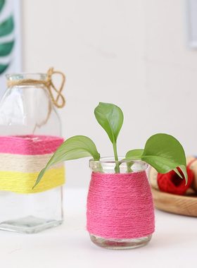 学生盒241.5绳 /色混mm彩色麻绳卷装创意手工新款装饰8