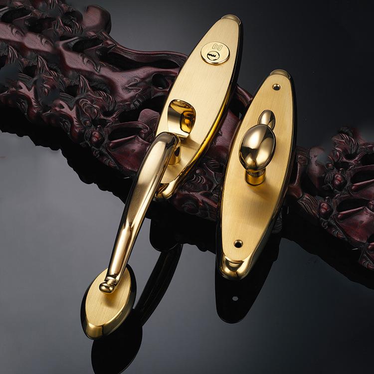 【折扣价】欧式大门锁防盗门锁豪华别墅锁对开门锁豪华版进户门双