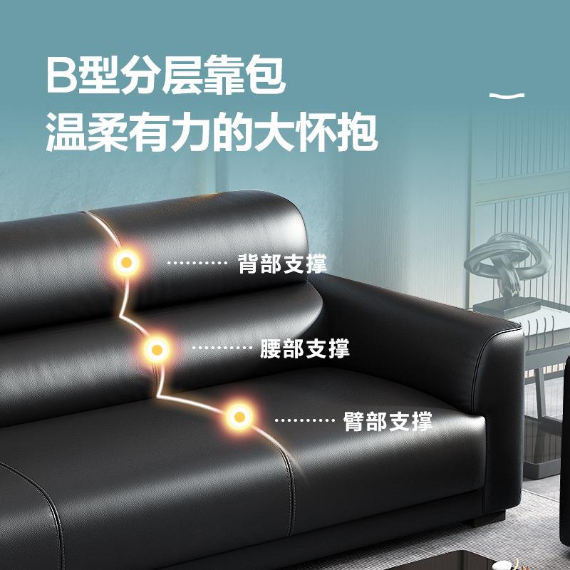 【折扣价】新款办公室沙发简约现代老板商务接待会客用小型三人位