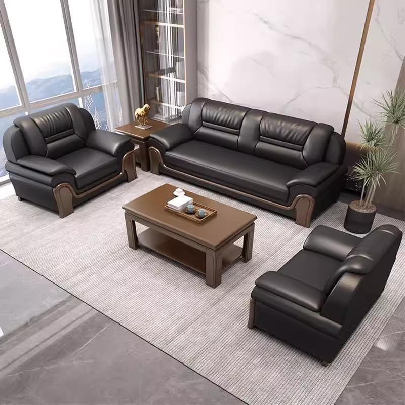 【折扣价】办公沙发简约现代中式办公室贵宾接待洽谈商务会客室休