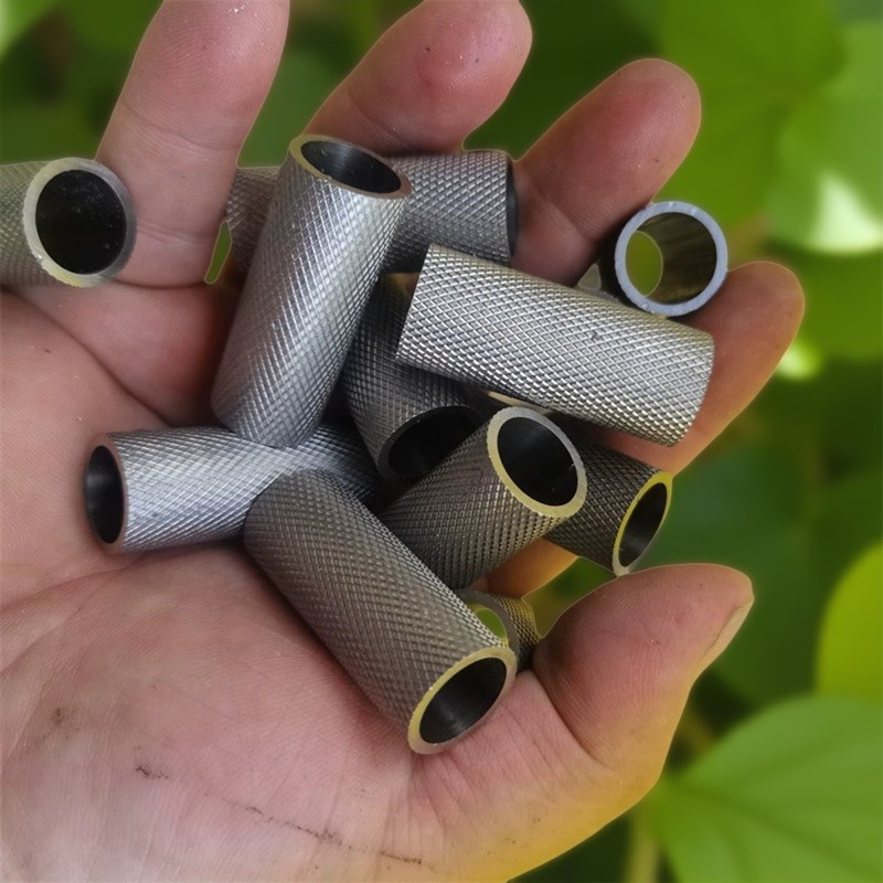 304不锈钢网纹管滚花精轧管空心无缝宝石花管菱形花管空心花轴