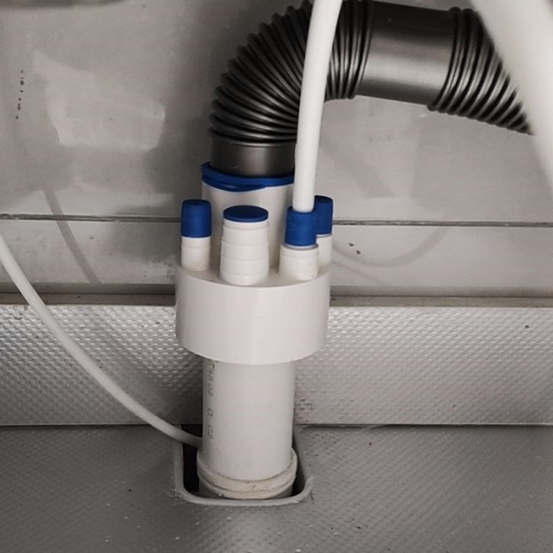 厨房下水管三通排水管防臭地漏多功能前置过滤器洗碗机净水器通用