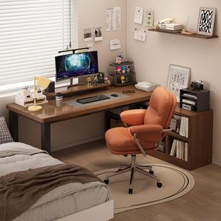 桌子转角书架书桌一体桌学生学习桌写字桌办公室办公桌电竞电脑桌