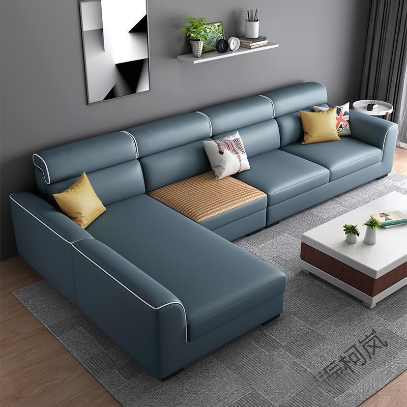 振N2布艺沙发现代简约大户型客家具冬夏两用双人双面意式免洗科