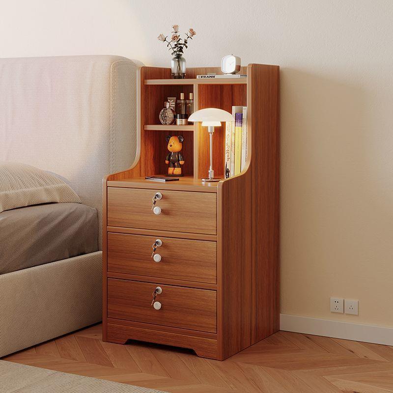 超窄床头柜带锁20/25/30迷你床边小柜子卧室夹缝小型收纳储物柜子