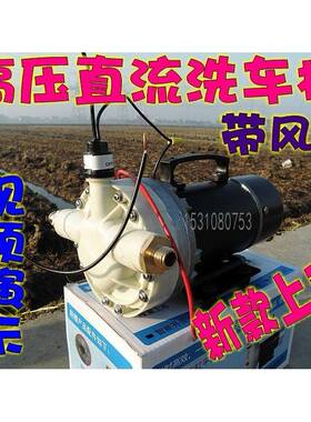 12V/24V/48V高压迷洗车泵/直流大功率洗车器自吸抽水泵控压隔膜泵