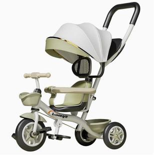 6岁脚踏车三合一带护栏宝宝推车可手推可骑行 新款 儿童三轮车1