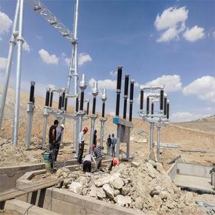 终端架构打拉线架构主变线架构带避雷线支架进出线架构