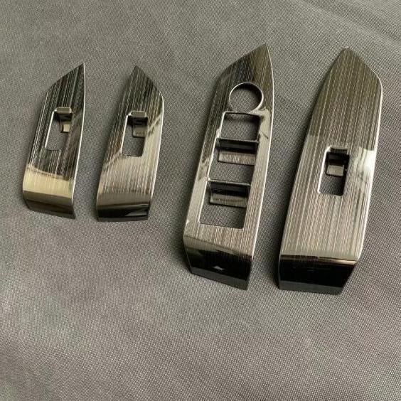 适用于马自达17款CX5玻璃开关面板不锈钢款右驾内扶手开关面板