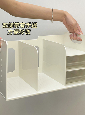 学生桌面书架ins办公书桌上书本收纳神器书柜宿舍好物整理置物架