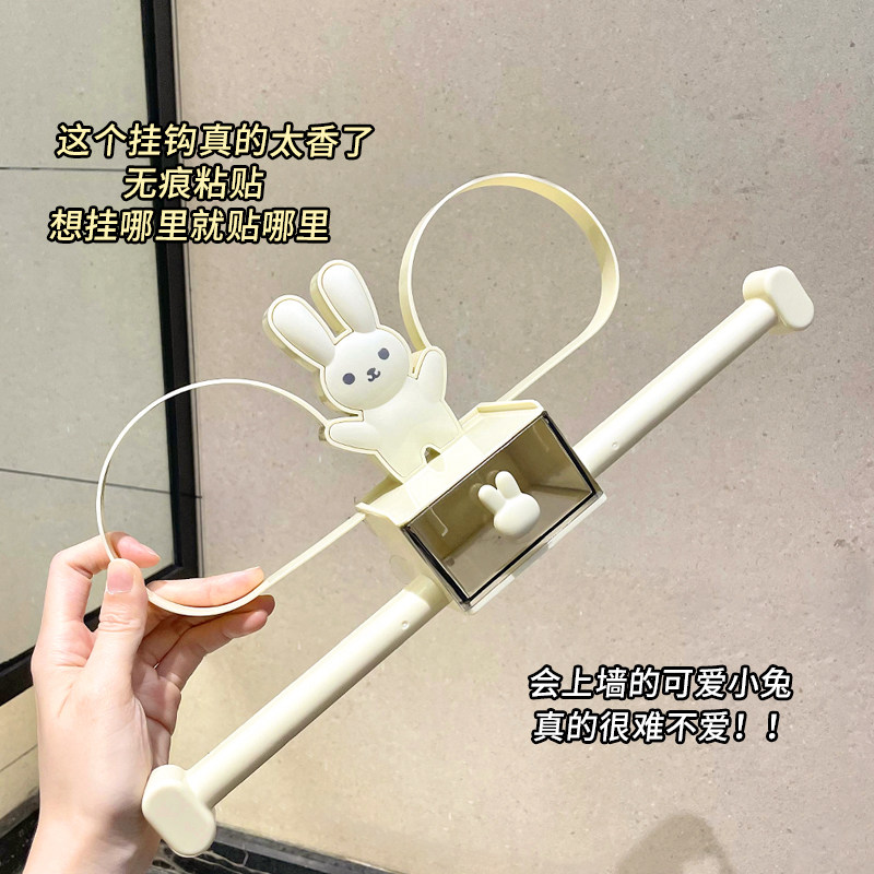 发箍收纳神器!多功能壁挂式发夹首饰卫生间收纳放发圈夹子置物架