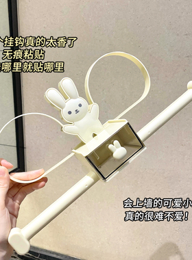 发箍收纳神器!多功能壁挂式发夹首饰卫生间收纳放发圈夹子置物架