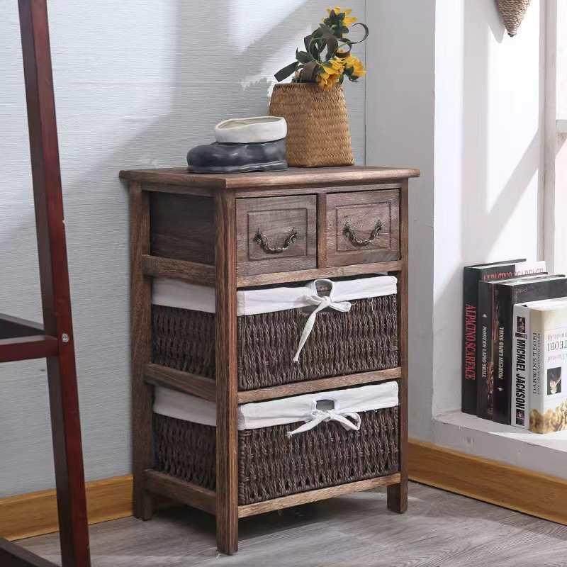 【折扣价】美式复古藤编收纳柜实木斗柜夹缝抽屉柜储物柜床头柜边,鲜花速递/花卉仿真/绿植园艺,其它园艺用品,淘宝优惠券,粉丝福利购,淘宝优惠卷
