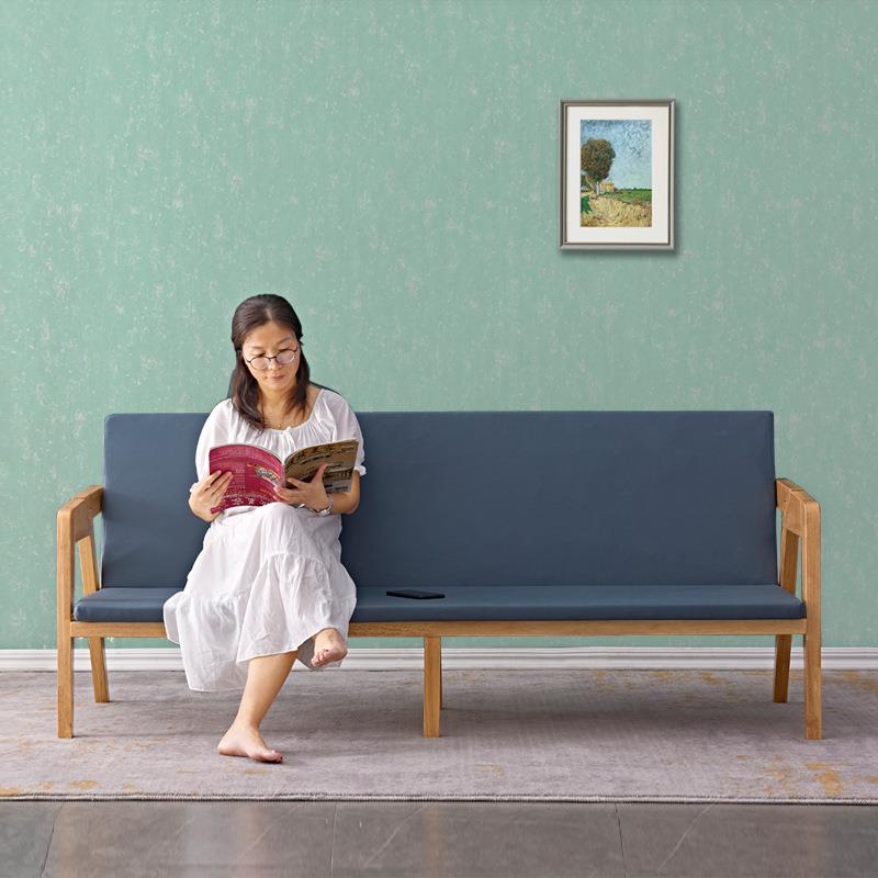 【折扣价】实木折叠沙发床两用小户型多功能家用伸缩单人床书房阳