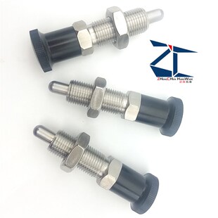 SXPAL SXPKL 球面型SR不锈钢复位细牙加长型旋钮柱塞 分度定位销