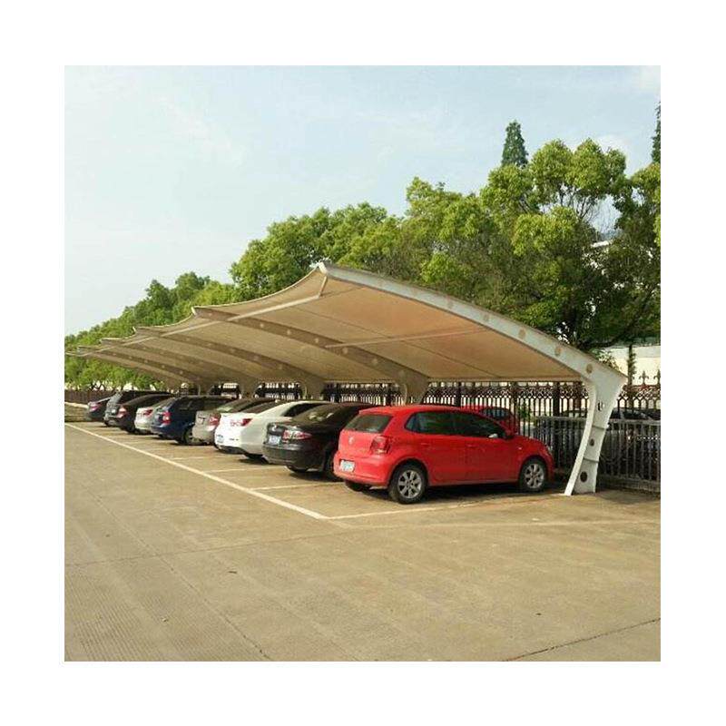 膜结构停车棚厂家直供公交车停车棚子汽车户外防晒遮阳膜结构车棚
