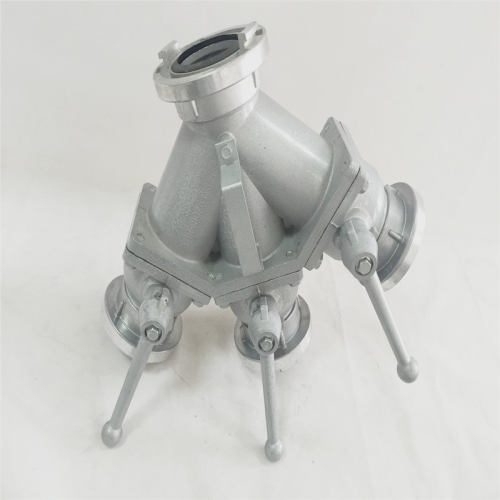 消防三分水器 80进65出一进三出消防水带三分水器FII80/65*3-1.6