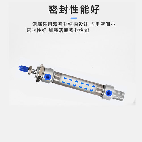 小型气动不锈钢迷你气缸MA16/20/25/32/40-25X50X75X100X150-S-CA
