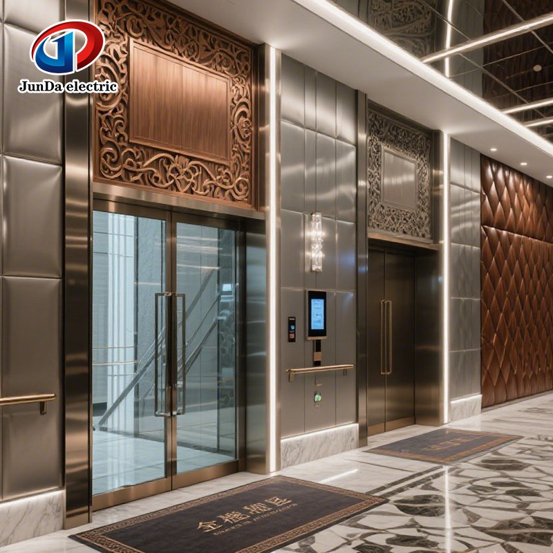 观光电梯室内二三四五六七层x曳引电梯商场商业乘客酒店商用电梯