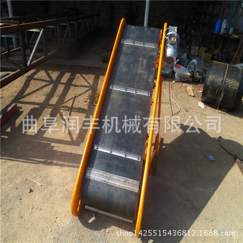 升降粮食输送机 方管主架带式运输机 N粮食输送机加工长度