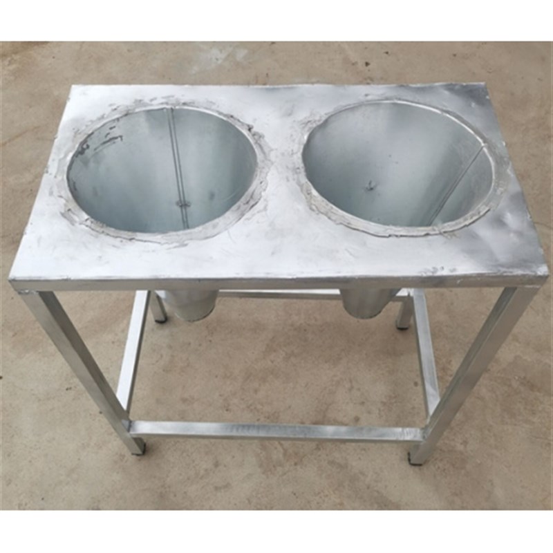 鸡鹅鸭沥血放血斗 l防割手脖沥血桶杀鸡屠宰 不锈钢工具家禽斗商