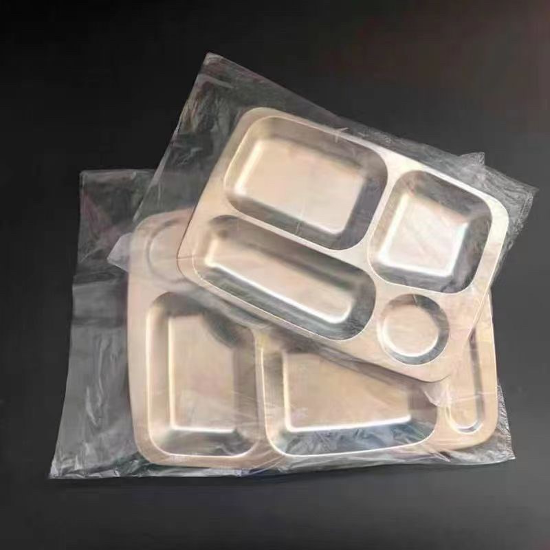 餐盘塑料袋烧烤食堂套盘袋快餐厅饭店不锈钢分格R餐盘保鲜袋套盘